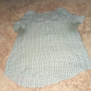 Crosshatch Patterned Blouse